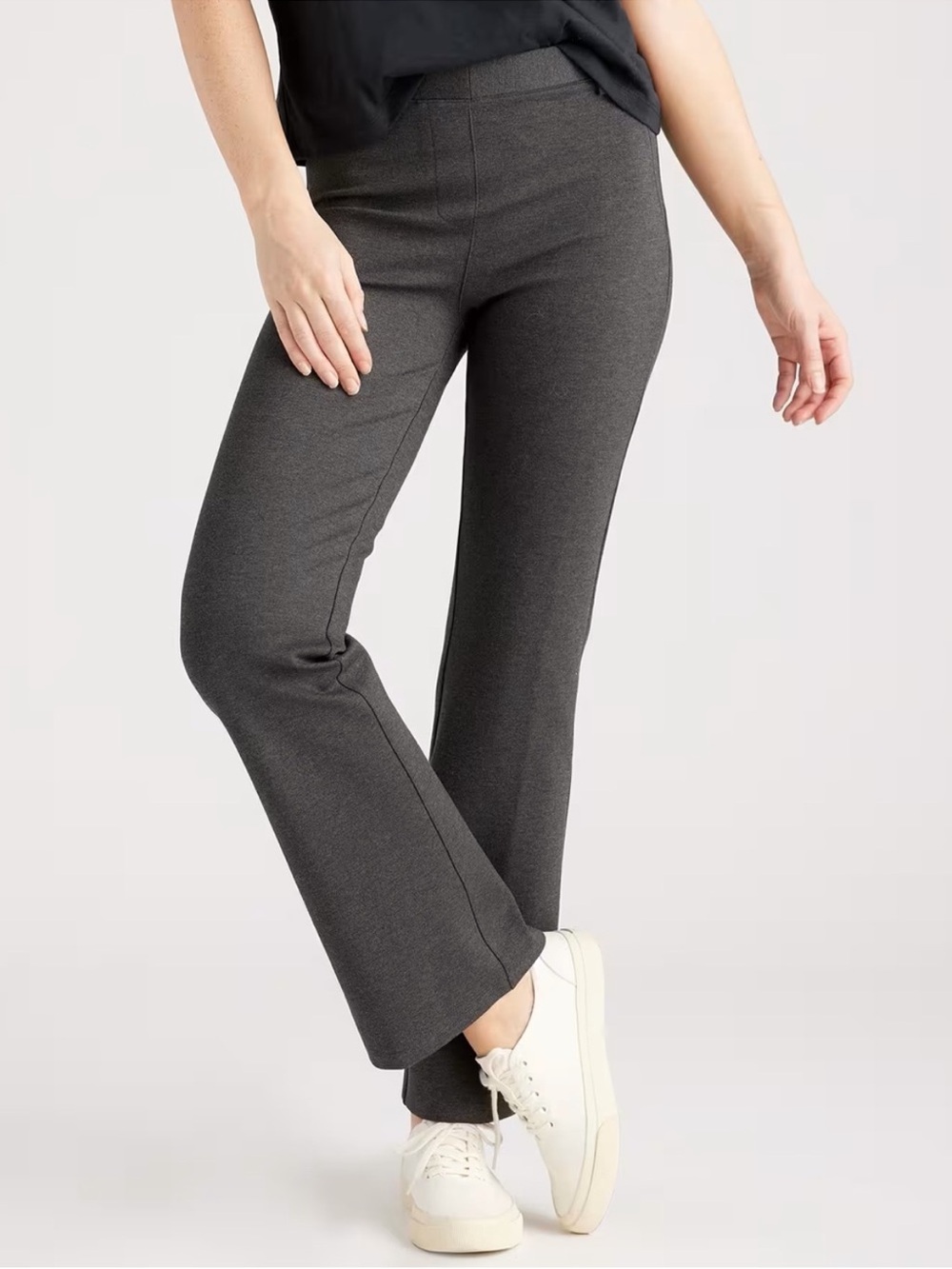 Quince Ultra-Stretch Pone Bootcut Pant Charcoal Gray Small